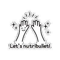 nutribullet2024 cheering highfive clear 응원 Sticker