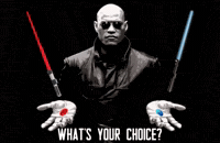 the_starwars__fanpage starwars matrix choice choose GIF