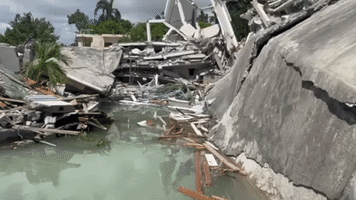 Hotel Flattened as Powerful Earthquake Kills Hundreds in Haiti