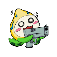 Xantoxin twitch overwatch gun sweat Sticker
