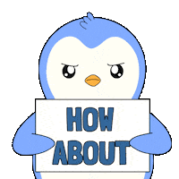 Deny No Thank You Sticker by Pudgy Penguins