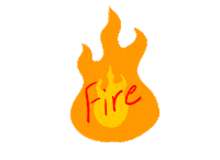 Awesome Fire Sticker