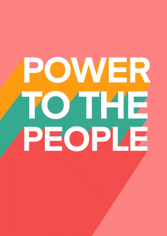 URGHHCardCo rainbow power people protest GIF