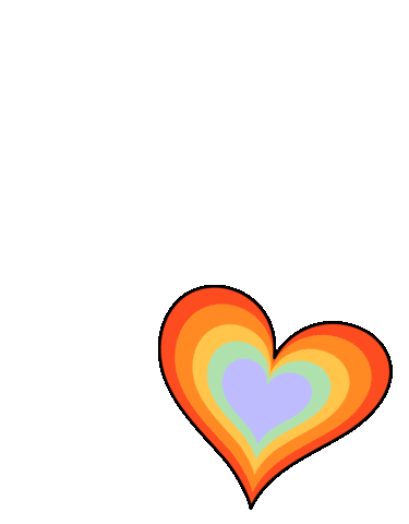 gigasavvy giphyupload heart rainbow gay Sticker