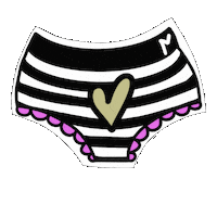 pifelv love fun heart pants Sticker