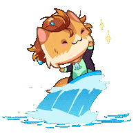 Summer Time Cat Sticker by Mino Games