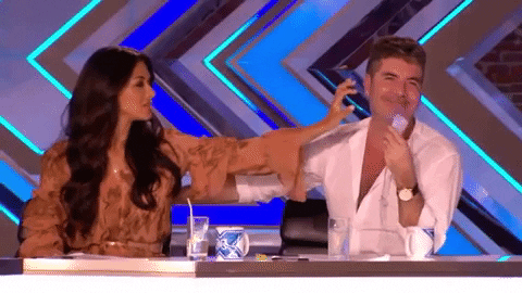 xfactorglobal giphygifmaker shocked confused scared GIF