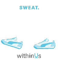 run running Sticker by withinUs Natural Health