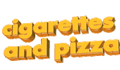 pizza orange Sticker by AnimatedText
