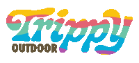 TrippyOutdoorTX logo trippy waves trippy outdoor Sticker
