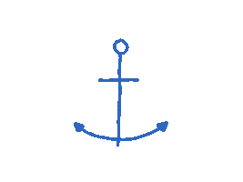 Hamburg Anchor Sticker by Lisawebdesign