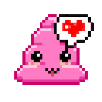 Art Shitting Sticker by Poopies.io