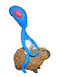 YeahSkateboards alien capivara yeah skateboards dtfwmc Sticker