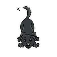 Dog Wagging Sticker by Bear Maggie Collection