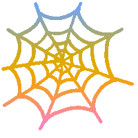Spider Web Halloween Sticker by Georgia Perry
