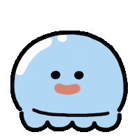 Happy Jellyfish Sticker by kupaberu