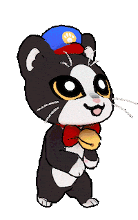 Cat Sticker by Kitten Cup Studio