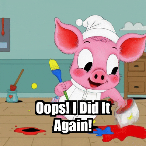 Oops I Did It Again Artclass GIF by The Pigasso