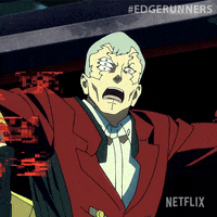 Shocked Netflix GIF by Cyberpunk: Edgerunners