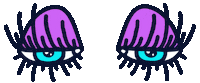 Blue Eyes Flirt Sticker