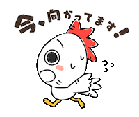 izumofarm 走る たまご 卵 にわとり Sticker