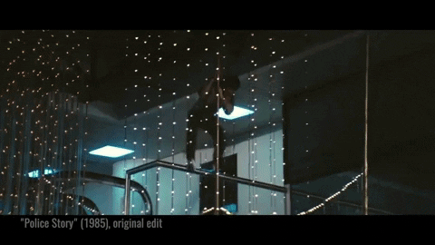 mataduarte giphygifmaker jackie chan police story pole stunt GIF