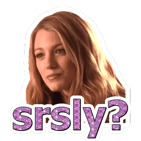 Confused Wait What Sticker by Blake Lively Fan