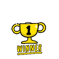 Number 1 Win Sticker by Big Potato Games