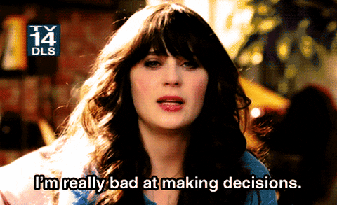 new girl decisions GIF