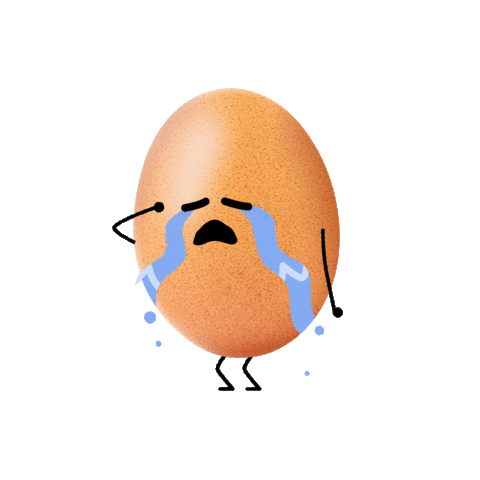 Sad Cry Sticker by World Record Egg