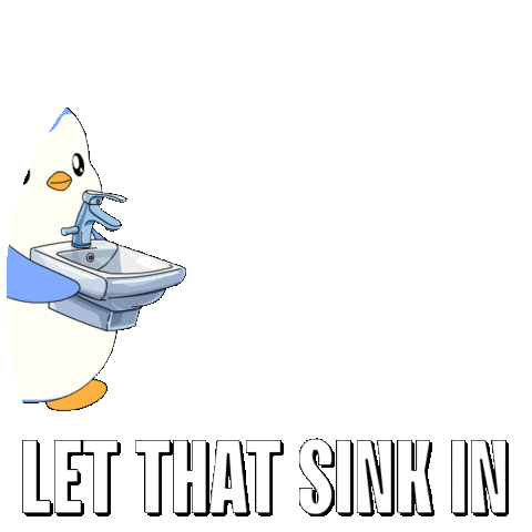 Penguin Wow Sticker by Pudgy Penguins