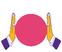 Pink Pray Sticker by StickEarn
