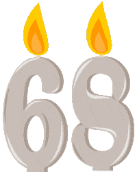 Birthday Flickering Sticker