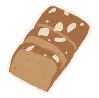 Banana Bread Cake Sticker