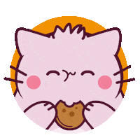 Hungry Cat Sticker by Pembe