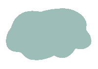 Cloud Blob Sticker by Poca Poca Studio