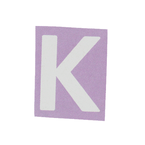 Typography K Sticker