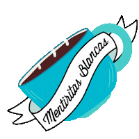 Coffee Mug Sticker by mentiritasblancas