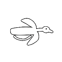 magpiegooseclothing bird flying goose white goose Sticker