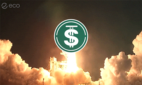 To The Moon Crypto GIF by Eco