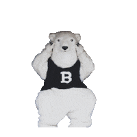 Polar Bear Sticker by Bowdoin College