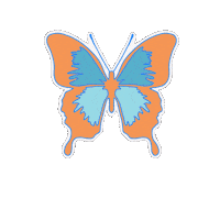Orange Fly Sticker