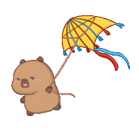 Happy Kite Flying Sticker