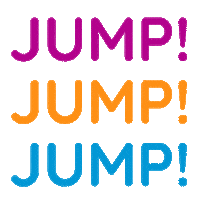 Jumping Lets Play Sticker by FunZone