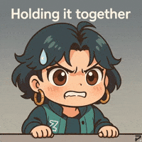 Stressed Holding On GIF by Persona