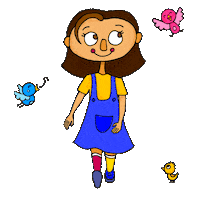 Happy Illustration Sticker