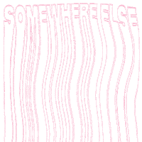 Somewhere Else Sticker by Delaney Jane