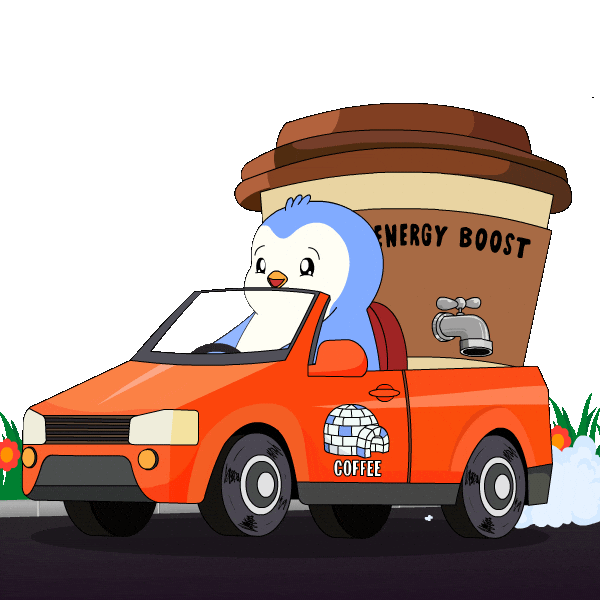 Good Morning Coffee Sticker by Pudgy Penguins