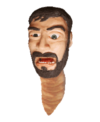 horror monster Sticker by Trent Shy Claymations