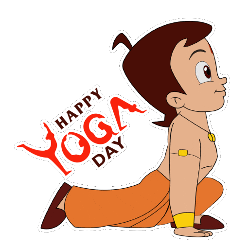Yoga Yogalife Sticker by Chhota Bheem